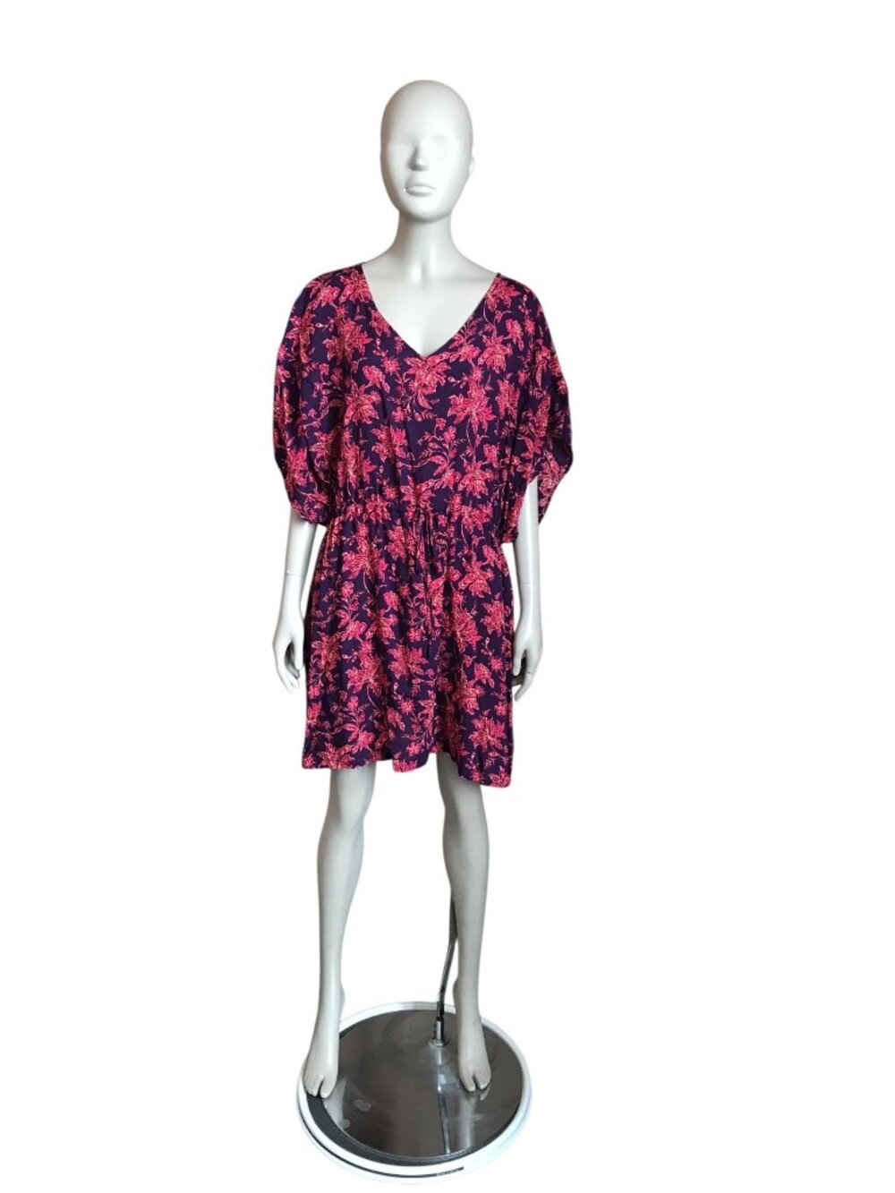 NWOT Lands’ End Purple and Pink Floral Dress